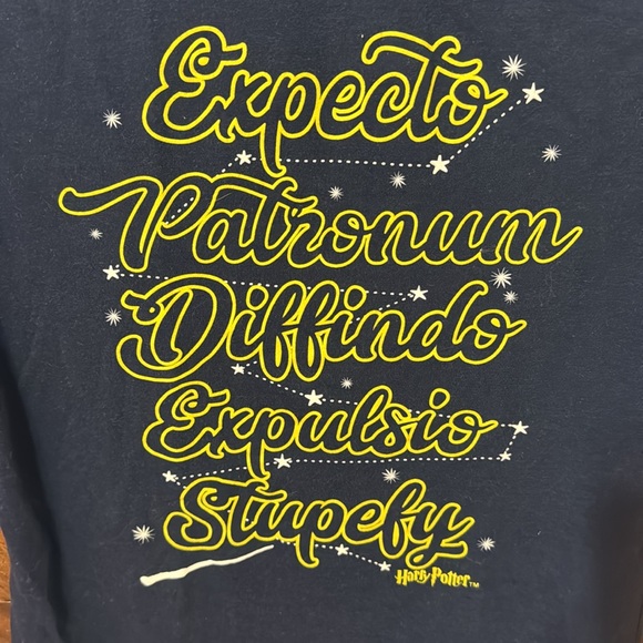 Harry Potter Expecto Patronum Juniors Medium 7/9 Tshirt - Picture 5 of 5